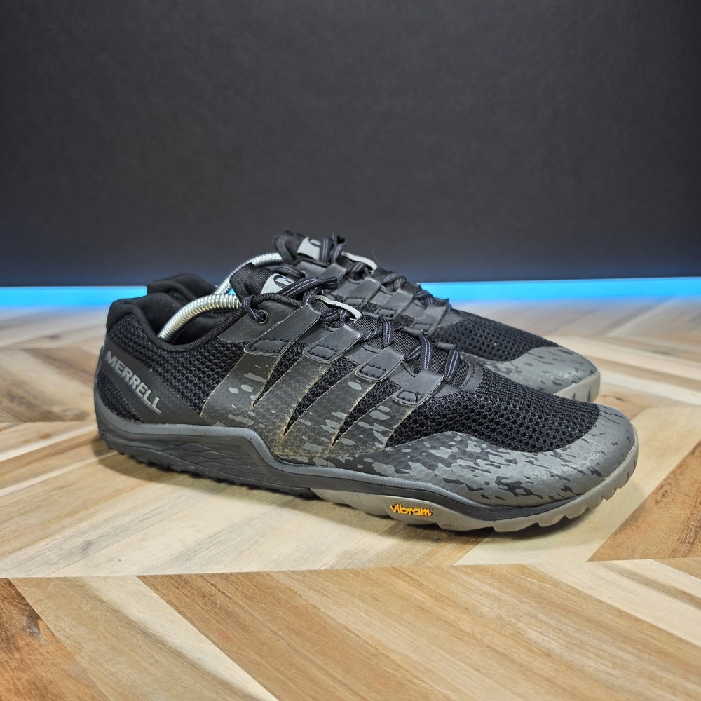 Merrell Trail Glove 5 Men's 10 Black J50293 Vibram Barefoot Trail Shoes